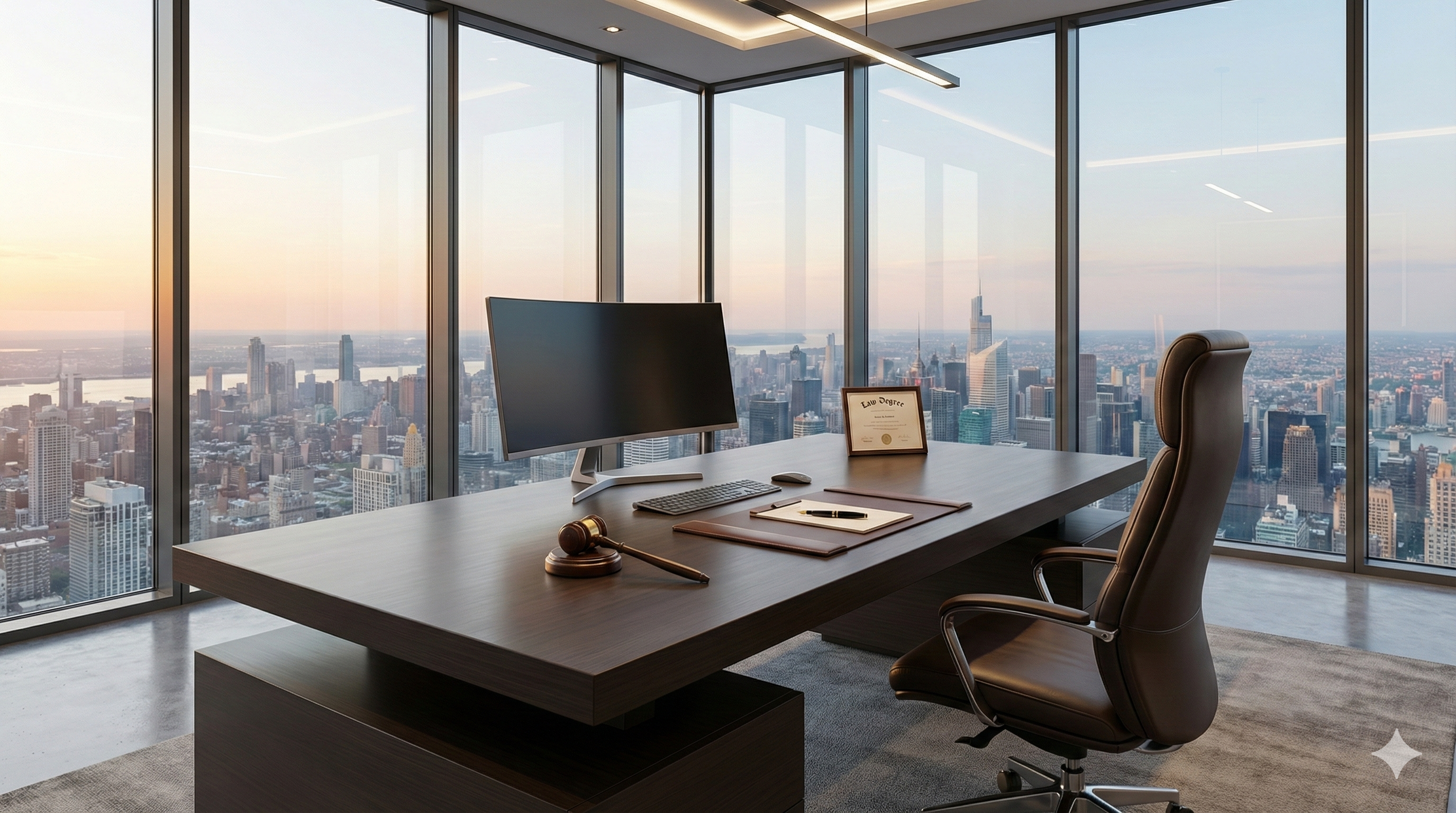 Legal professionals in a modern office